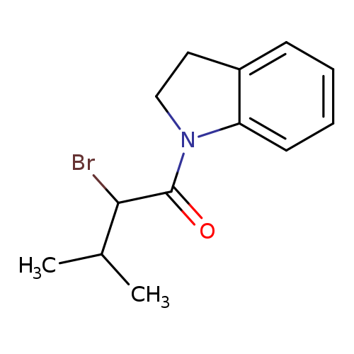 2-bromo-1-(2,3-dihydro-1H-indol-1-yl)-3-methylbutan-1-one