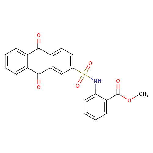 methyl 2-(9,10-dioxo-9,10-dihydroanthracene-2-sulfonamido)benzoate