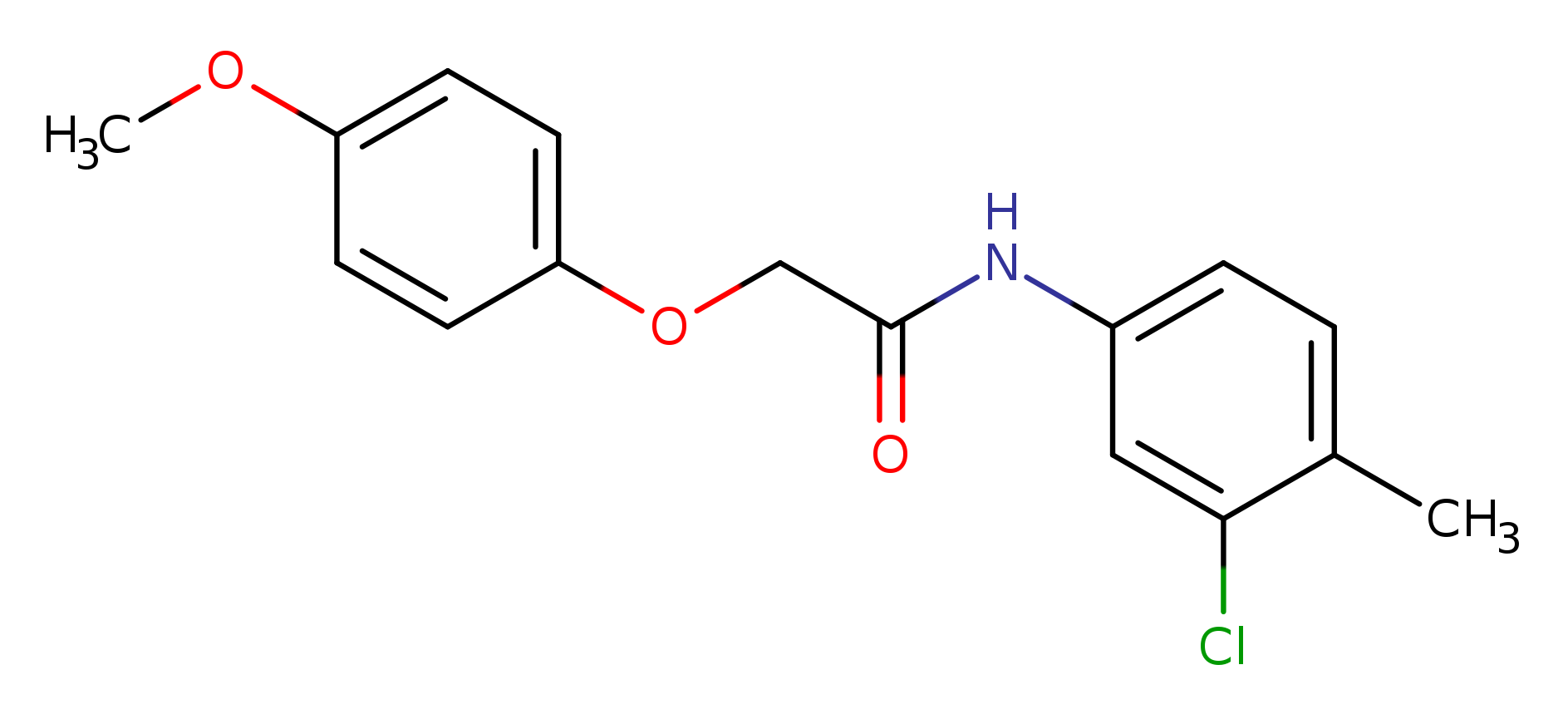 N-(3-chloro-4-methylphenyl)-2-(4-methoxyphenoxy)acetamide