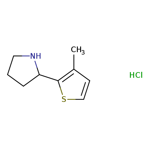2-(3-methylthiophen-2-yl)pyrrolidinehydrochloride
