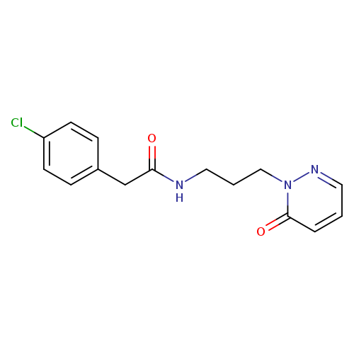 2-(4-chlorophenyl)-N-[3-(6-oxo-1,6-dihydropyridazin-1-yl)propyl]acetamide