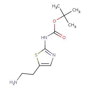 tert-Butyl 5-(2-aminoethyl)thiazol-2-ylcarbamate