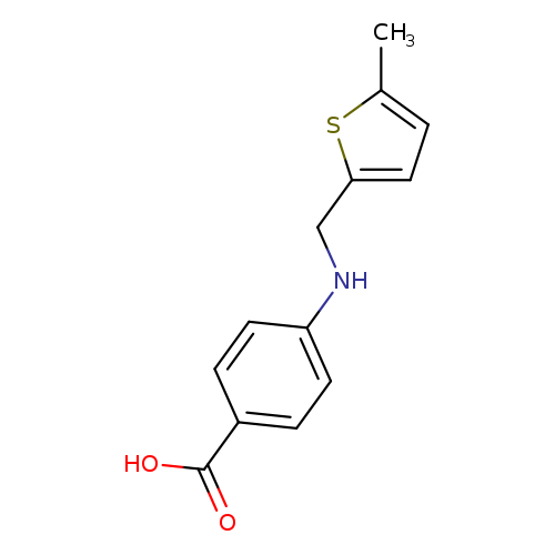 4-([(5-Methyl-2-thienyl)methyl]amino)benzoic acid