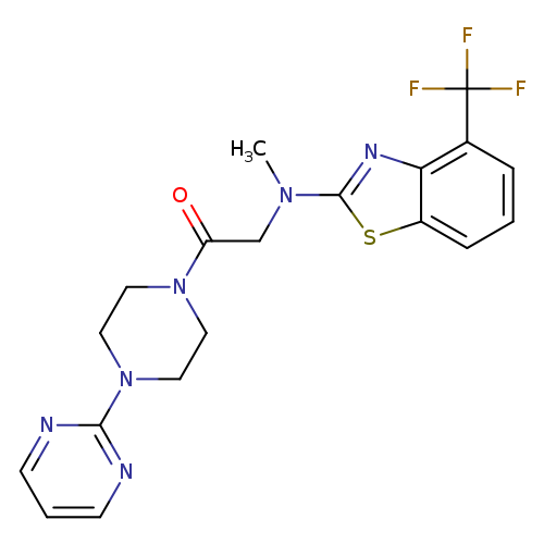 2-{methyl[4-(trifluoromethyl)-1,3-benzothiazol-2-yl]amino}-1-[4-(pyrimidin-2-yl)piperazin-1-yl]ethan-1-one
