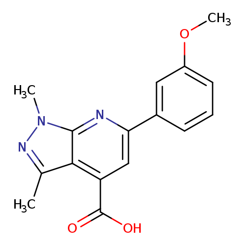 6-(3-Methoxyphenyl)-1,3-dimethyl-1H-pyrazolo[3,4-b]pyridine-4-carboxylic acid