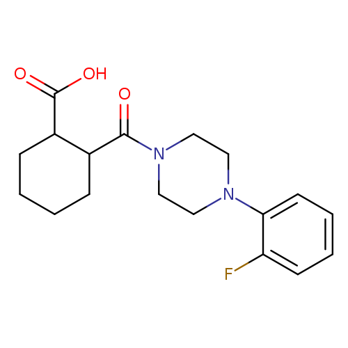 2-[4-(2-fluorophenyl)piperazine-1-carbonyl]cyclohexane-1-carboxylic acid