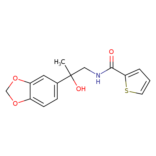 N-[2-(2H-1,3-benzodioxol-5-yl)-2-hydroxypropyl]thiophene-2-carboxamide