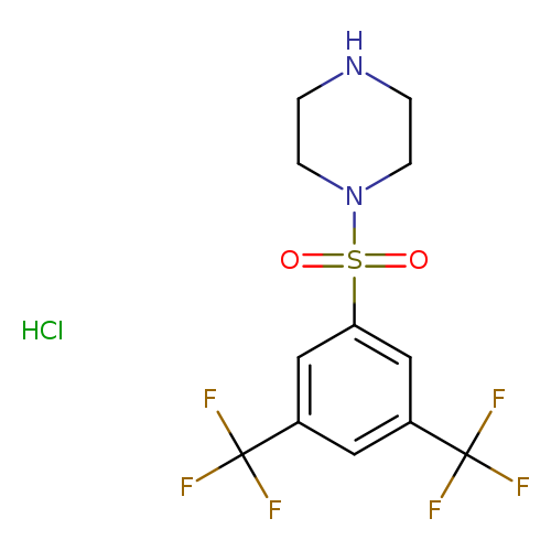 1-[3,5-bis(trifluoromethyl)benzenesulfonyl]piperazine hydrochloride