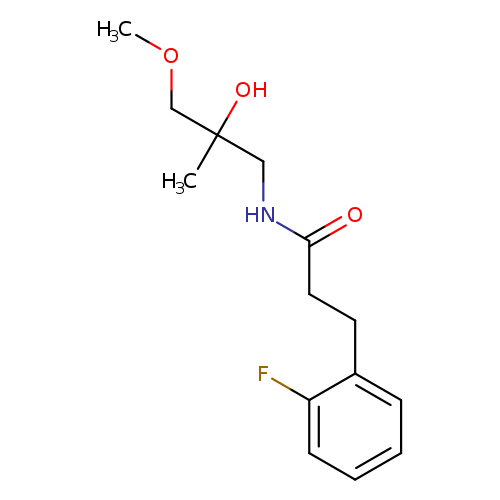 3-(2-fluorophenyl)-N-(2-hydroxy-3-methoxy-2-methylpropyl)propanamide