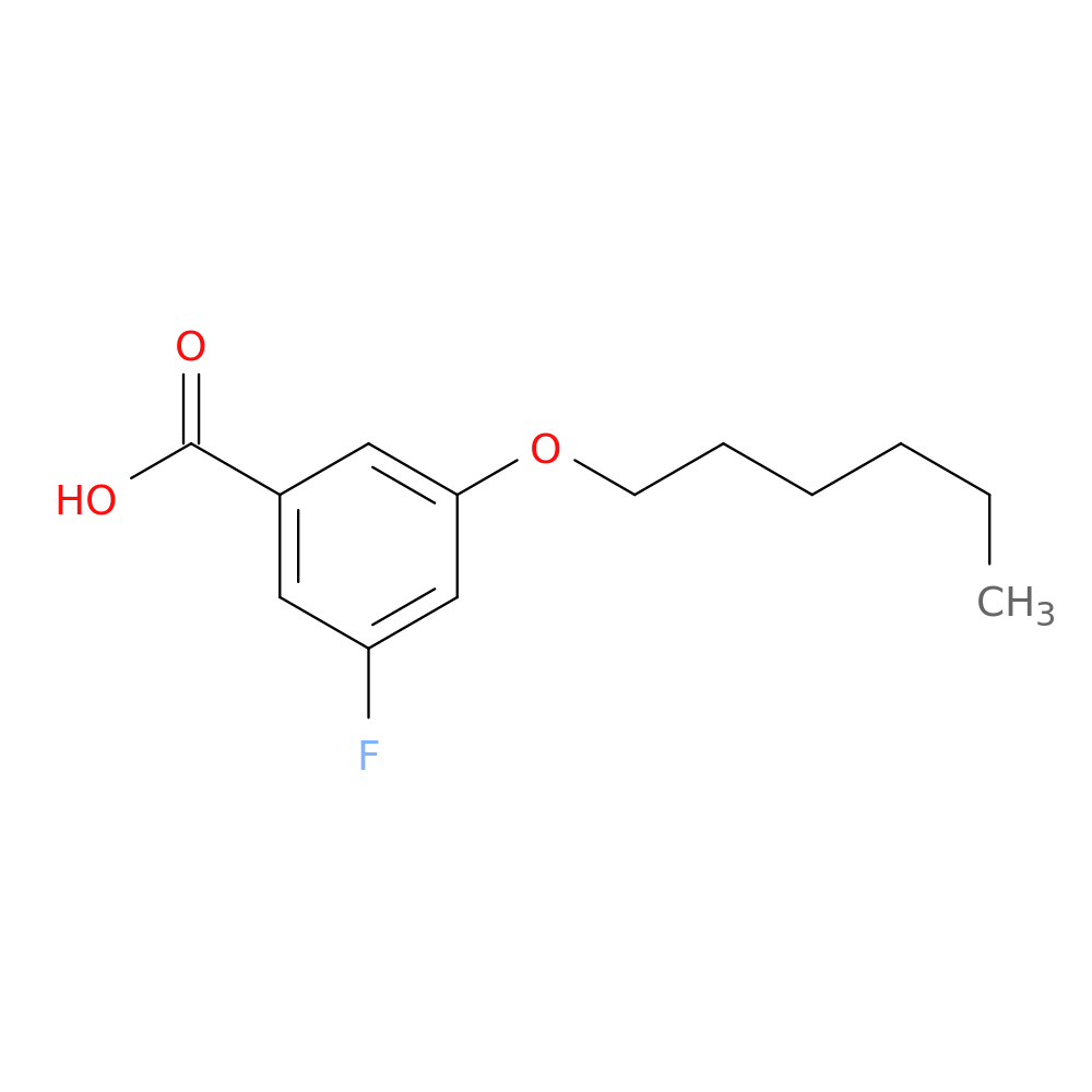 5-Fluoro-3-n-hexyloxybenzoic acid