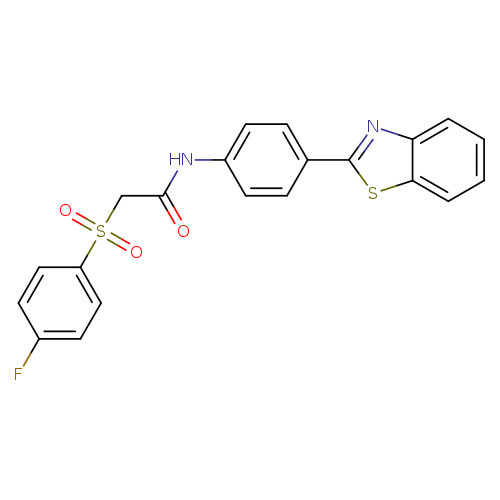 N-[4-(1,3-benzothiazol-2-yl)phenyl]-2-(4-fluorobenzenesulfonyl)acetamide