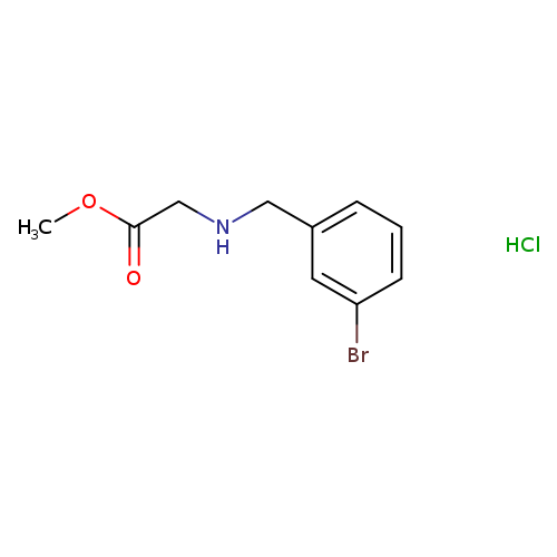 methyl 2-{[(3-bromophenyl)methyl]amino}acetate hydrochloride