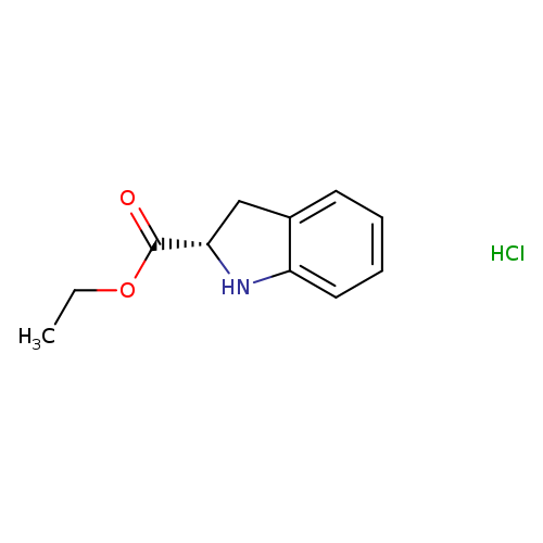 1H-Indole-2-carboxylic acid, 2,3-dihydro-, ethyl ester, hydrochloride,(2S)-