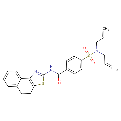 4-[bis(prop-2-en-1-yl)sulfamoyl]-N-{4H,5H-naphtho[1,2-d][1,3]thiazol-2-yl}benzamide