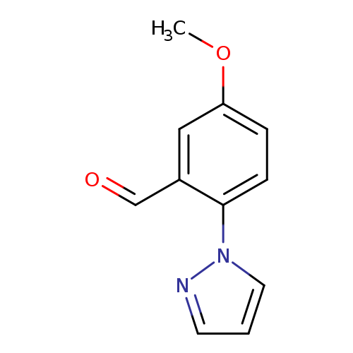 Benzaldehyde, 5-methoxy-2-(1H-pyrazol-1-yl)-