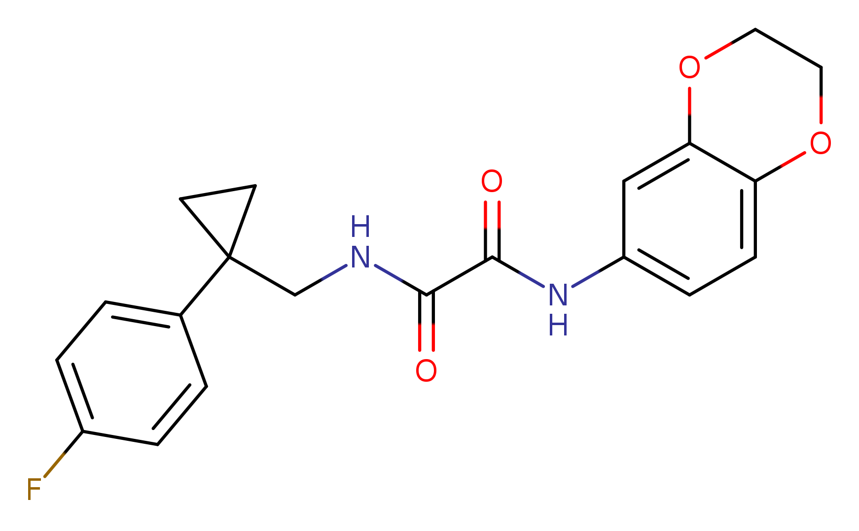 N'-(2,3-dihydro-1,4-benzodioxin-6-yl)-N-{[1-(4-fluorophenyl)cyclopropyl]methyl}ethanediamide