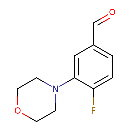 Benzaldehyde, 4-​fluoro-​3-​(4-​morpholinyl)​-