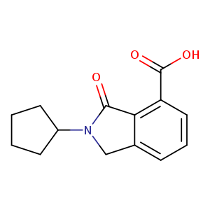 2-Cyclopentyl-3-oxo-2,3-dihydro-1h-isoindole-4-carboxylic acid