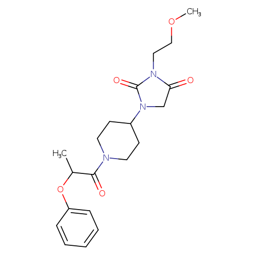 3-(2-methoxyethyl)-1-[1-(2-phenoxypropanoyl)piperidin-4-yl]imidazolidine-2,4-dione