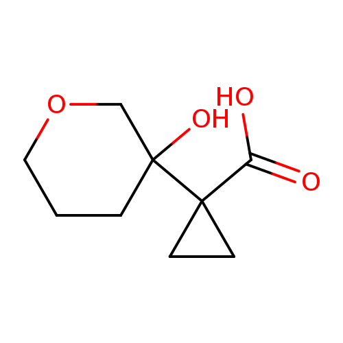 1-(3-hydroxyoxan-3-yl)cyclopropane-1-carboxylic acid