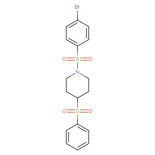 4-(benzenesulfonyl)-1-(4-bromobenzenesulfonyl)piperidine