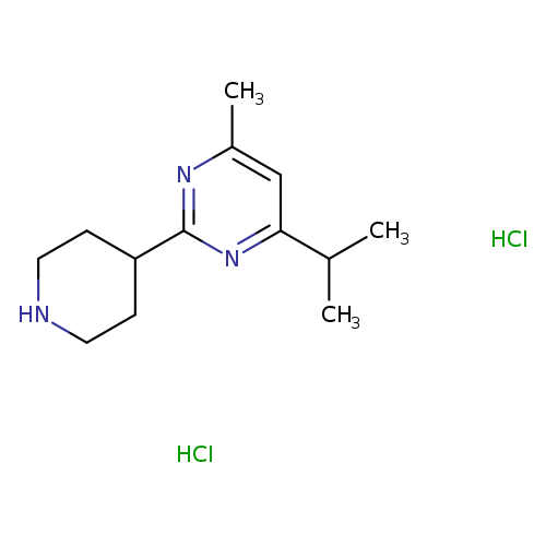 4-methyl-2-(piperidin-4-yl)-6-(propan-2-yl)pyrimidinedihydrochloride