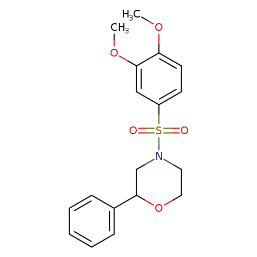 4-(3,4-dimethoxybenzenesulfonyl)-2-phenylmorpholine