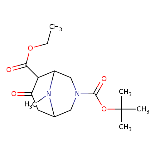 3-tert-butyl 6-ethyl 9-methyl-7-oxo-3,9-diazabicyclo[3.3.1]nonane-3,6-dicarboxylate
