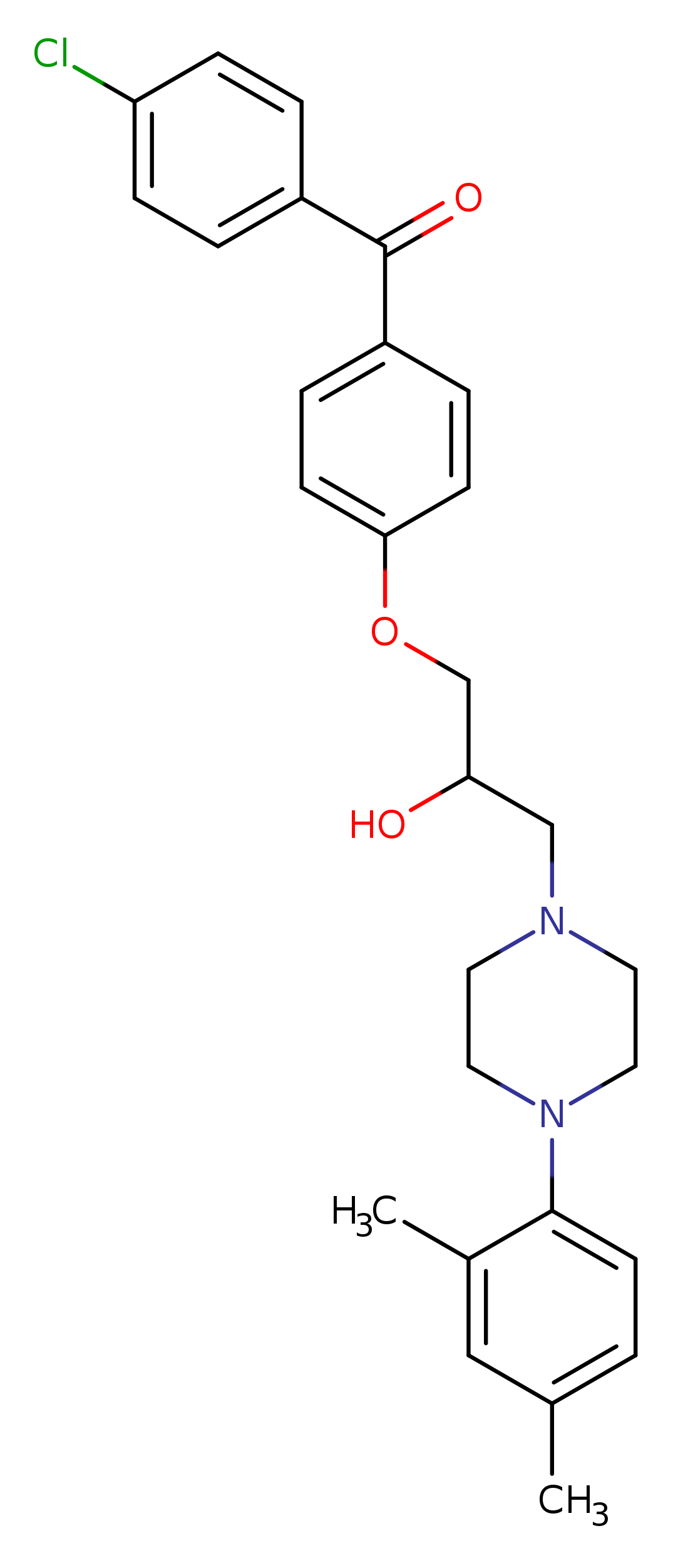 1-[4-(4-chlorobenzoyl)phenoxy]-3-[4-(2,4-dimethylphenyl)piperazin-1-yl]propan-2-ol