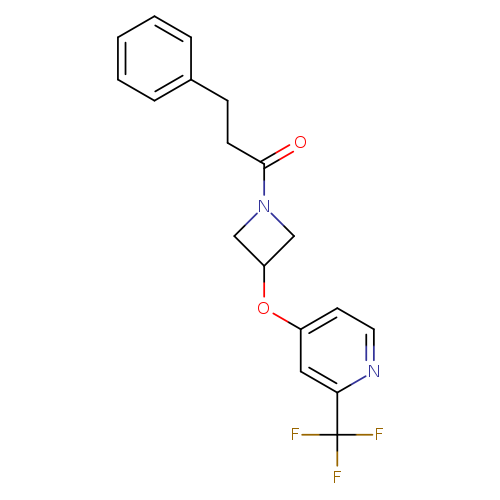 3-phenyl-1-(3-{[2-(trifluoromethyl)pyridin-4-yl]oxy}azetidin-1-yl)propan-1-one