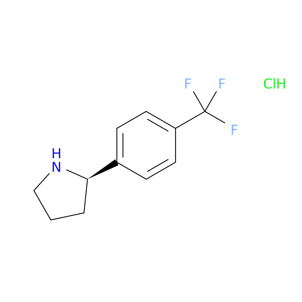 (R)-2-(4-(Trifluoromethyl)phenyl)pyrrolidine hydrochloride