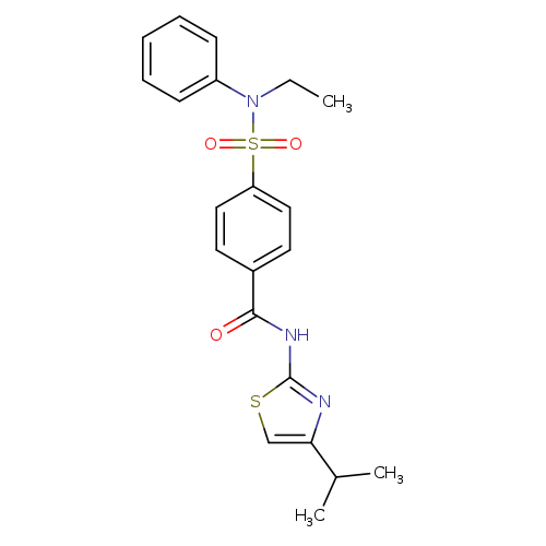 4-[ethyl(phenyl)sulfamoyl]-N-[4-(propan-2-yl)-1,3-thiazol-2-yl]benzamide