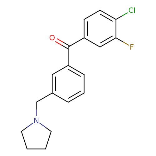 4-Chloro-3-fluoro-3'-pyrrolidinomethyl benzophenone