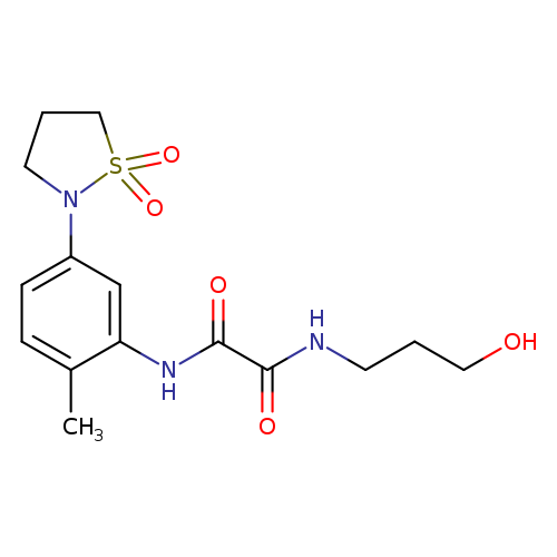 N'-[5-(1,1-dioxo-1lambda6,2-thiazolidin-2-yl)-2-methylphenyl]-N-(3-hydroxypropyl)ethanediamide