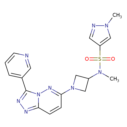 N,1-dimethyl-N-{1-[3-(pyridin-3-yl)-[1,2,4]triazolo[4,3-b]pyridazin-6-yl]azetidin-3-yl}-1H-pyrazole-4-sulfonamide