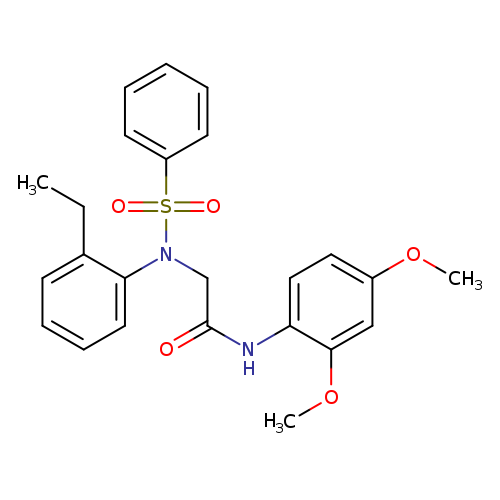 N-(2,4-dimethoxyphenyl)-2-[2-ethyl(phenylsulfonyl)anilino]acetamide