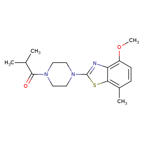 1-[4-(4-methoxy-7-methyl-1,3-benzothiazol-2-yl)piperazin-1-yl]-2-methylpropan-1-one