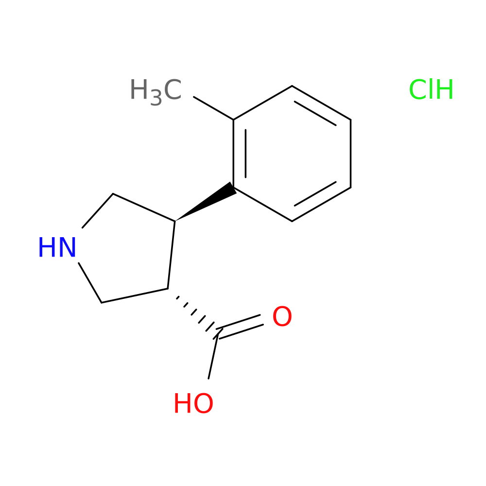 (3S,4R)-4-(o-tolyl)Pyrrolidine-3-carboxylic acid hydrochloride