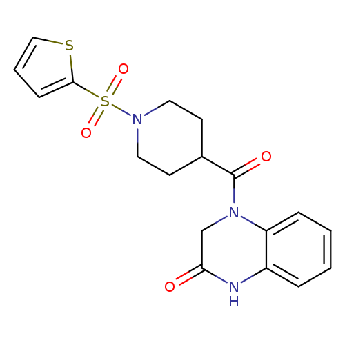 4-[1-(thiophene-2-sulfonyl)piperidine-4-carbonyl]-1,2,3,4-tetrahydroquinoxalin-2-one
