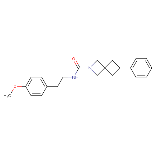 N-[2-(4-methoxyphenyl)ethyl]-6-phenyl-2-azaspiro[3.3]heptane-2-carboxamide