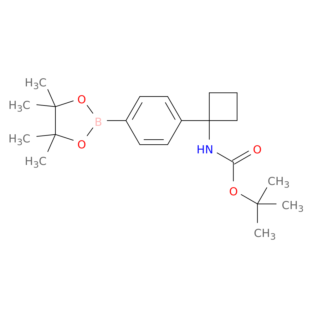 tert-Butyl (1-(4-(4,4,5,5-tetramethyl-1,3,2-dioxaborolan-2-yl)phenyl)cyclobutyl)carbamate