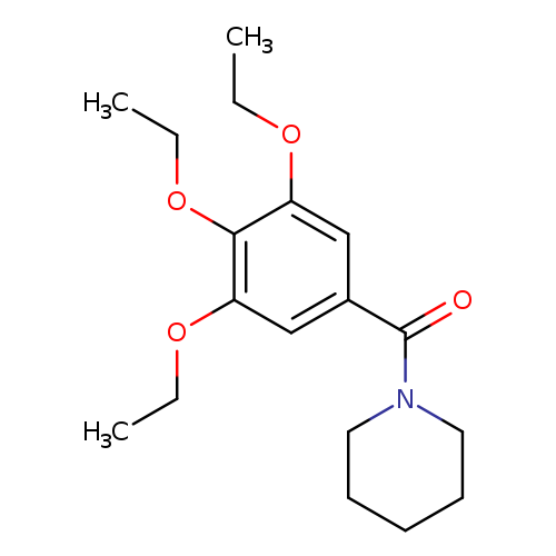 1-(3,4,5-triethoxybenzoyl)piperidine