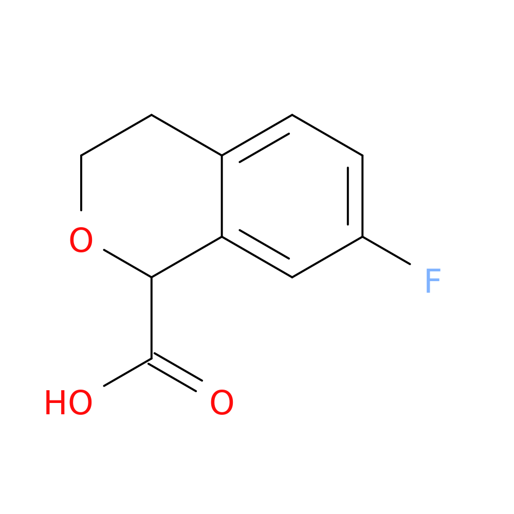 7-fluoro-3,4-dihydro-1H-2-benzopyran-1-carboxylic acid