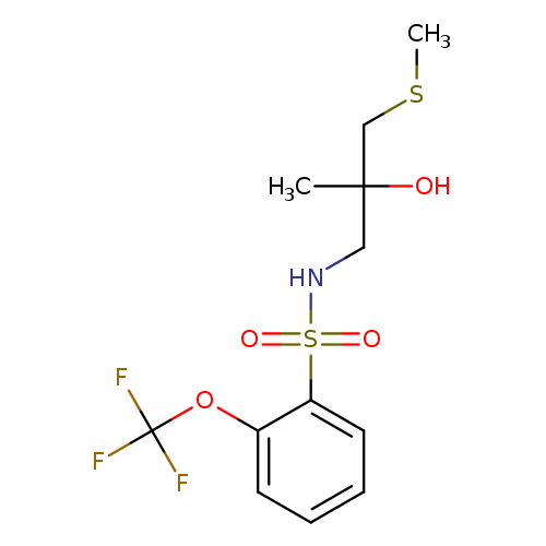 N-[2-hydroxy-2-methyl-3-(methylsulfanyl)propyl]-2-(trifluoromethoxy)benzene-1-sulfonamide