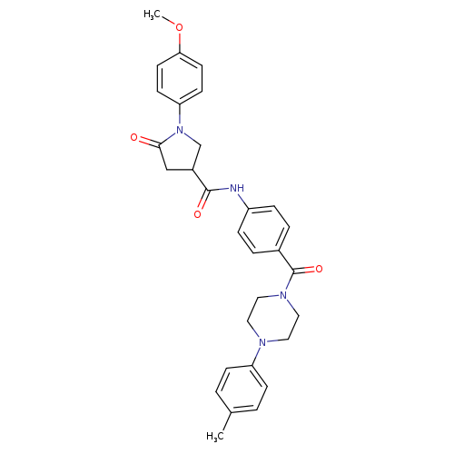 1-(4-methoxyphenyl)-N-{4-[4-(4-methylphenyl)piperazine-1-carbonyl]phenyl}-5-oxopyrrolidine-3-carboxamide