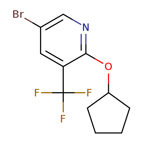 5-bromo-2-(cyclopentyloxy)-3-(trifluoromethyl)pyridine