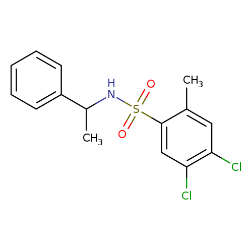 4,5-dichloro-2-methyl-N-(1-phenylethyl)benzene-1-sulfonamide