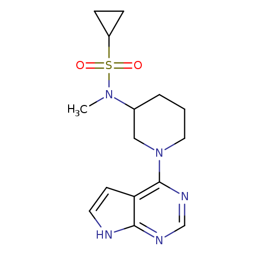 N-methyl-N-(1-{7H-pyrrolo[2,3-d]pyrimidin-4-yl}piperidin-3-yl)cyclopropanesulfonamide