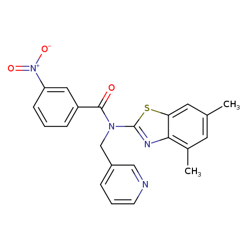 N-(4,6-dimethyl-1,3-benzothiazol-2-yl)-3-nitro-N-[(pyridin-3-yl)methyl]benzamide