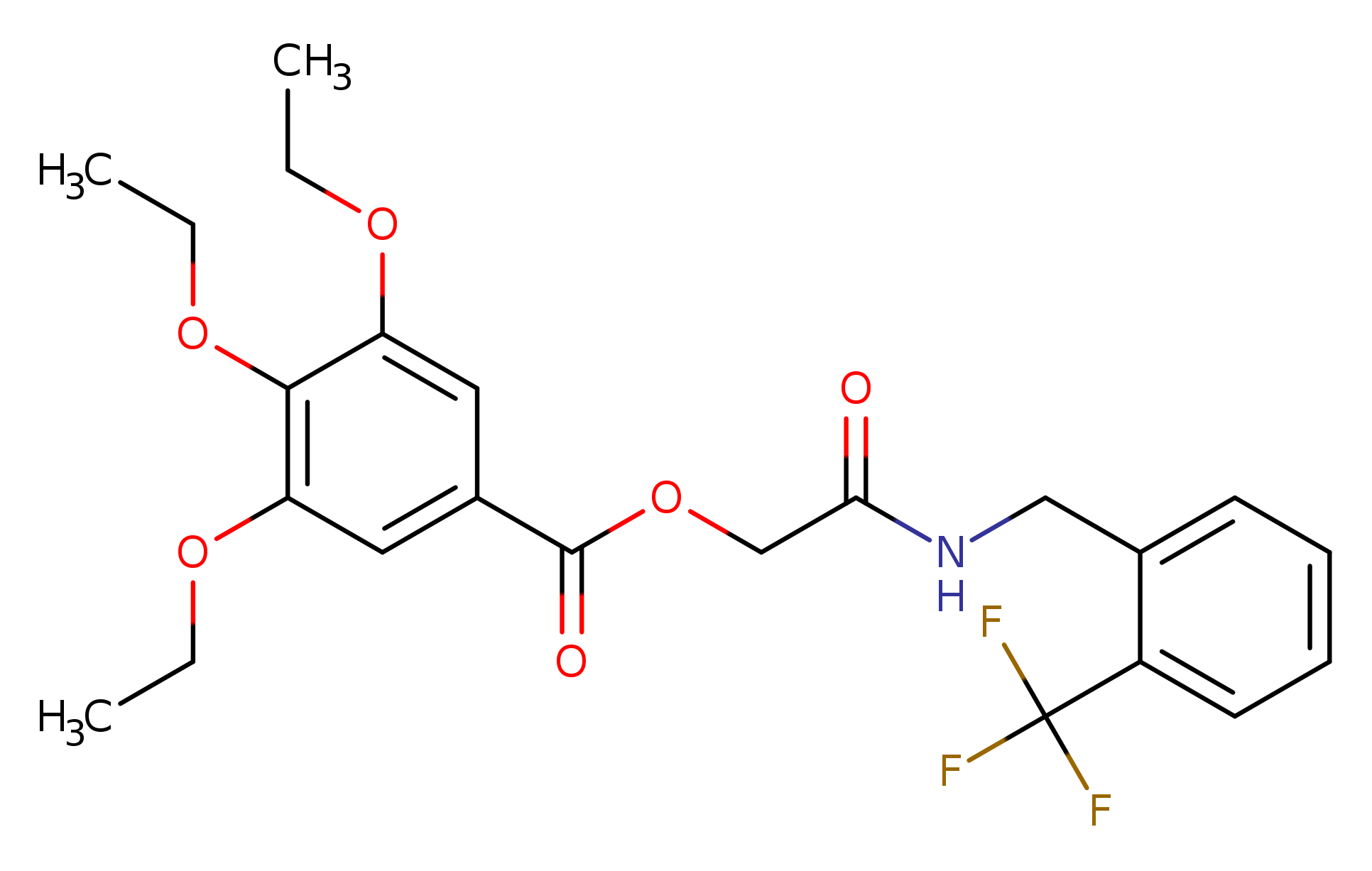 ({[2-(trifluoromethyl)phenyl]methyl}carbamoyl)methyl 3,4,5-triethoxybenzoate